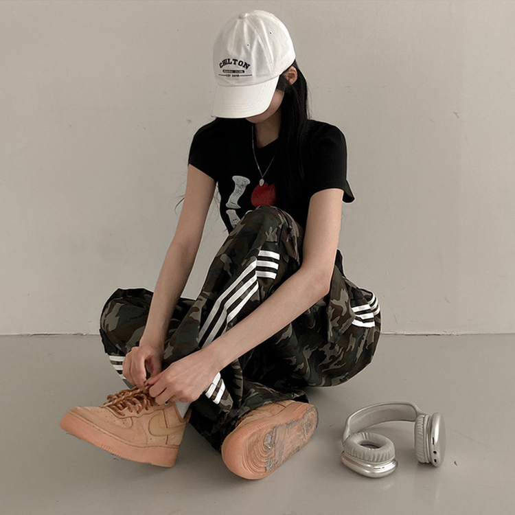 ラインミリタリーワイドバンディングパンツ CAMO