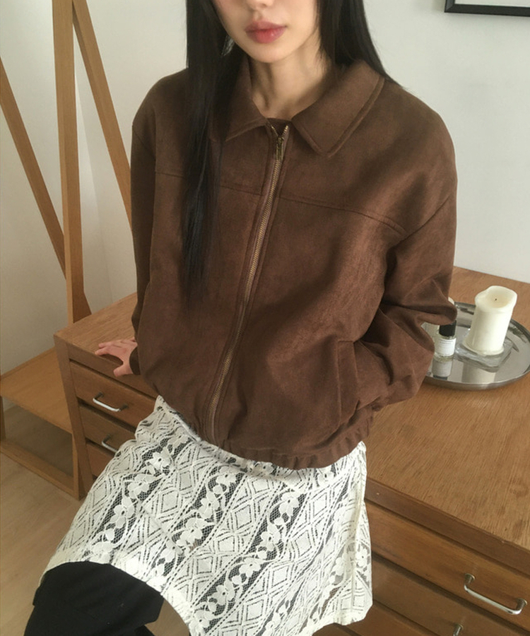 スエードブルゾンジャンパー BROWN