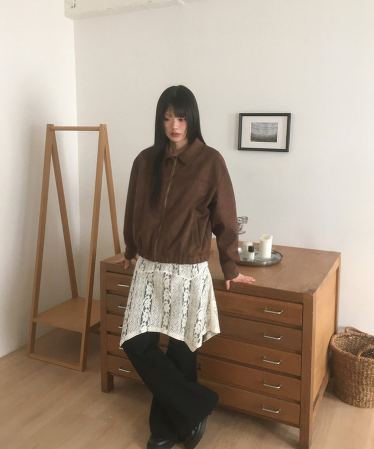 スエードブルゾンジャンパー BROWN