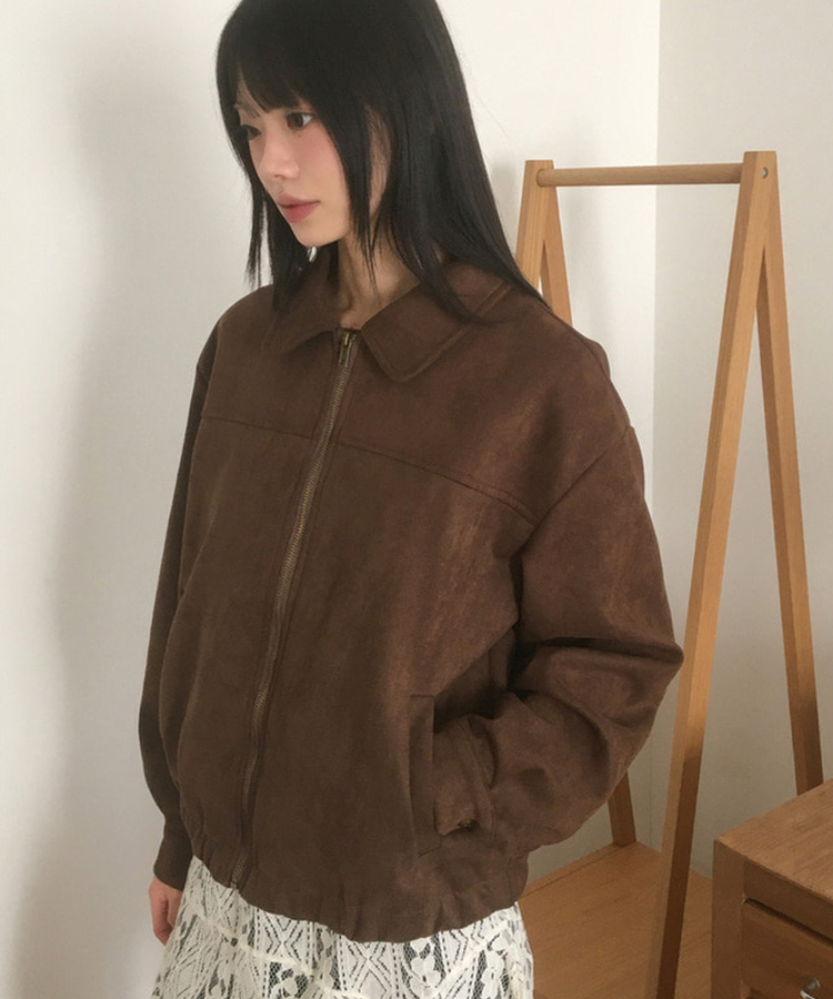 スエードブルゾンジャンパー BROWN