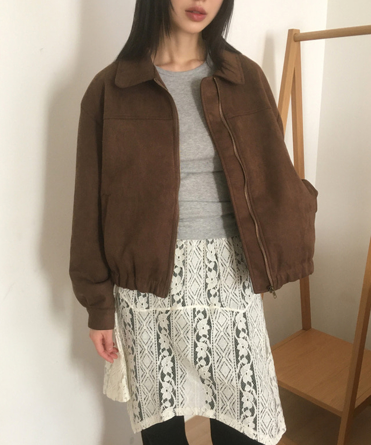 スエードブルゾンジャンパー BROWN