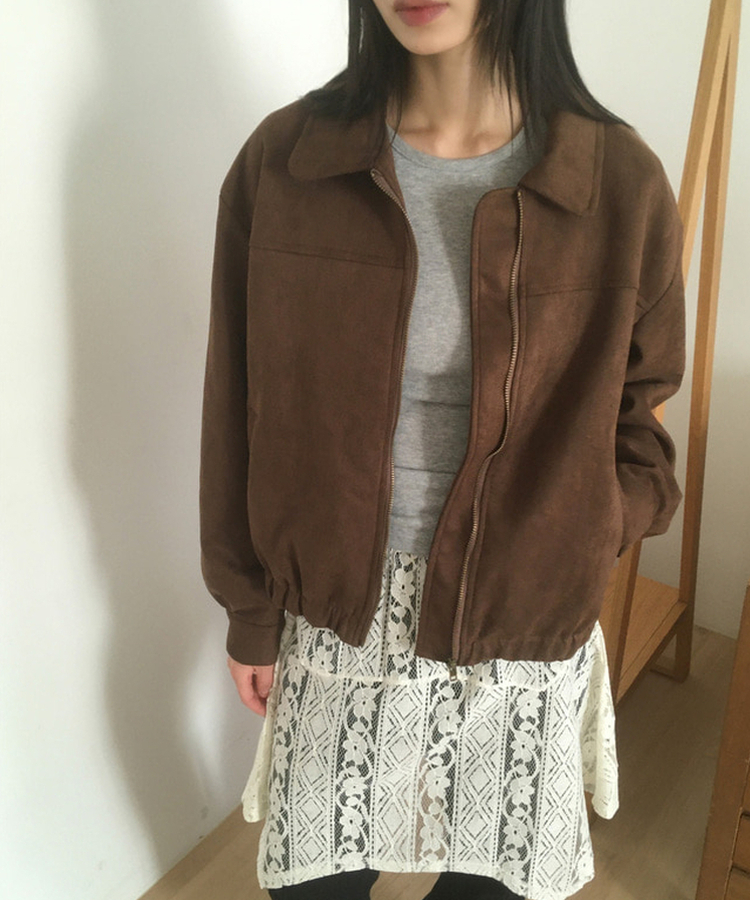 スエードブルゾンジャンパー BROWN