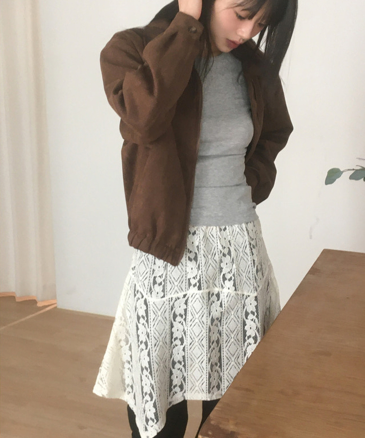 スエードブルゾンジャンパー BROWN