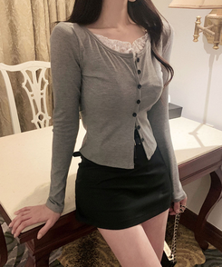 【ベルト付き】ロエルミニスカートパンツ BLACK