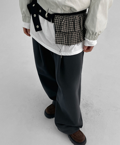 プラットフォームレザーローファー BROWN