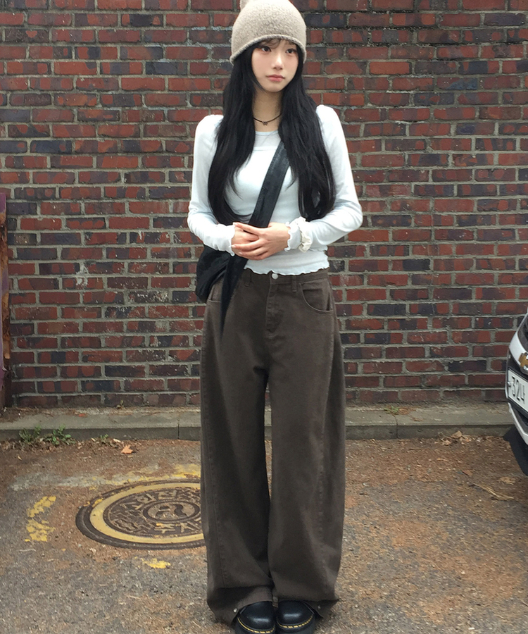 【丈別】3WAYコットンサイドスナップパンツ BROWN