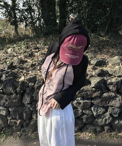 ファッション雑貨 刺繍ベースボールキャップ(7color) WINE