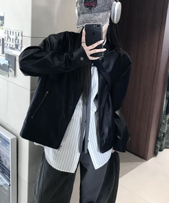 デニム フォワードリベットカットパンツ BLACK