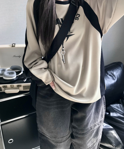 デニム スリットデニムワイドパンツ BLACK