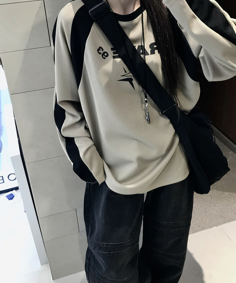 スリットデニムワイドパンツ BLACK