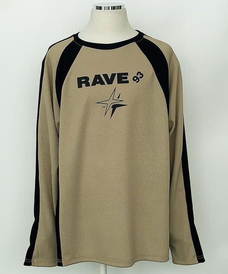 バイカラーワッフルTシャツ