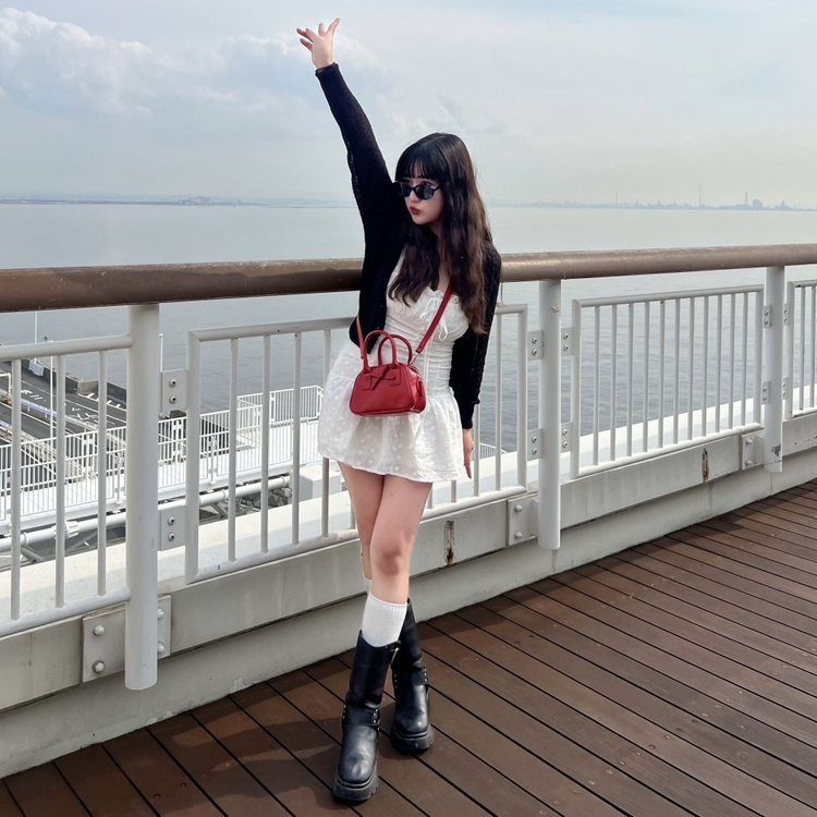 발레코어 리본 백 레드