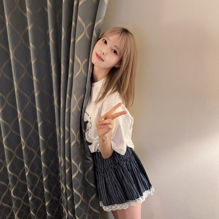 스트라이프밴딩스커트 네이비