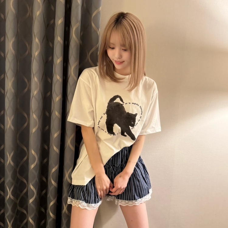 스트라이프밴딩스커트 네이비