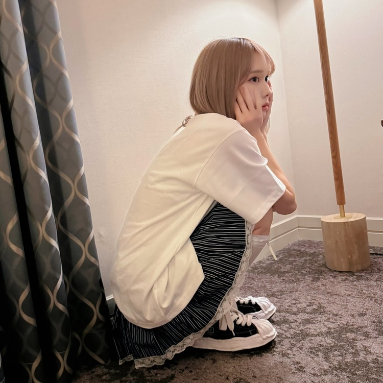 스트라이프밴딩스커트 네이비