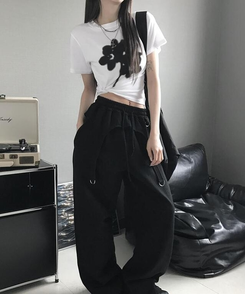 半袖Tシャツ クローバークロップ半袖Tシャツ WHITE