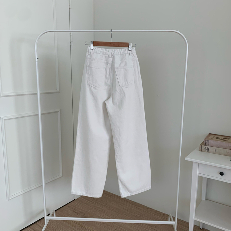 【丈別】コットンセミワイドロングパンツ