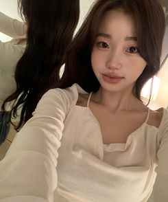 長袖Tシャツ シャーリング長袖Tシャツ(5color) CREAM