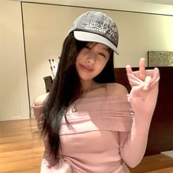 オフショルダーニット(5color) PINK