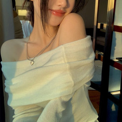 オフショルダーニット(5color) CREAM