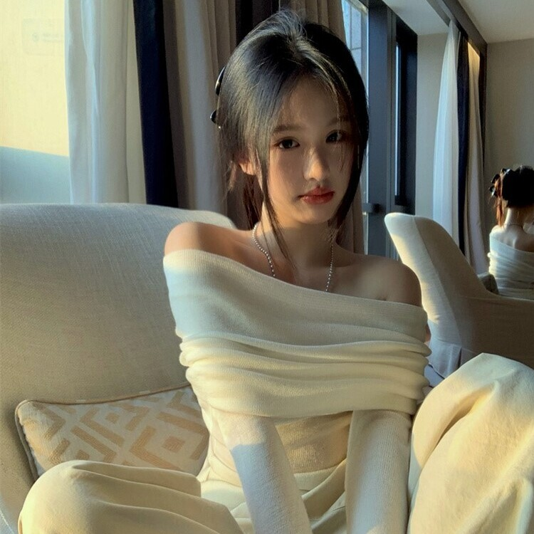 オフショルダーニット(5color) CREAM