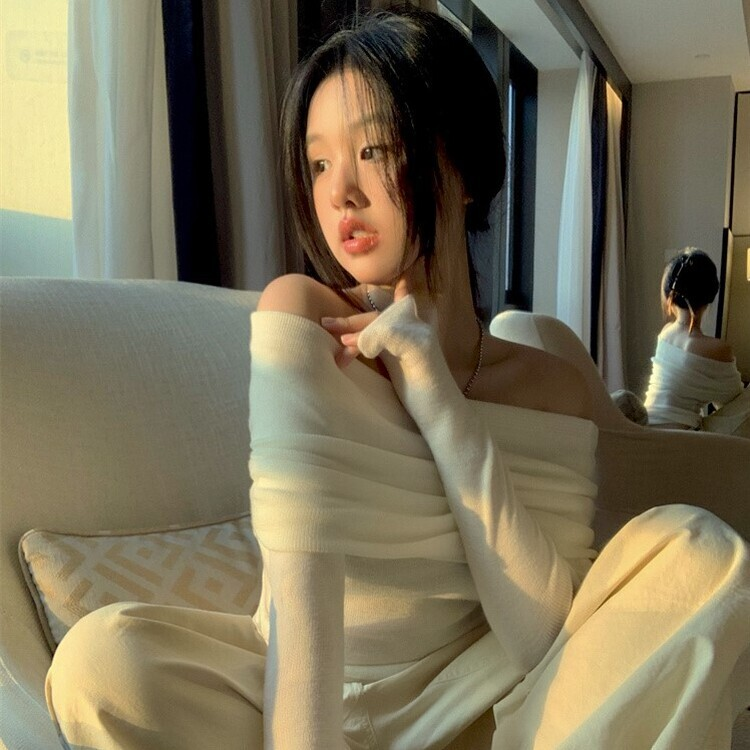 オフショルダーニット(5color) CREAM