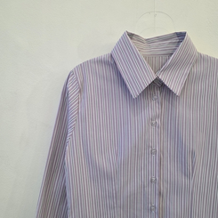 ストライプボタンクシャツ