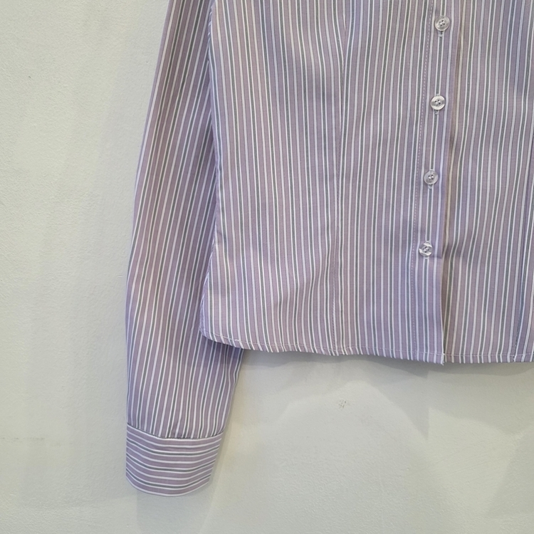 ストライプボタンクシャツ