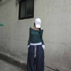 長袖Tシャツ シースルーレイヤードTシャツ(10color) DEEP GREEN