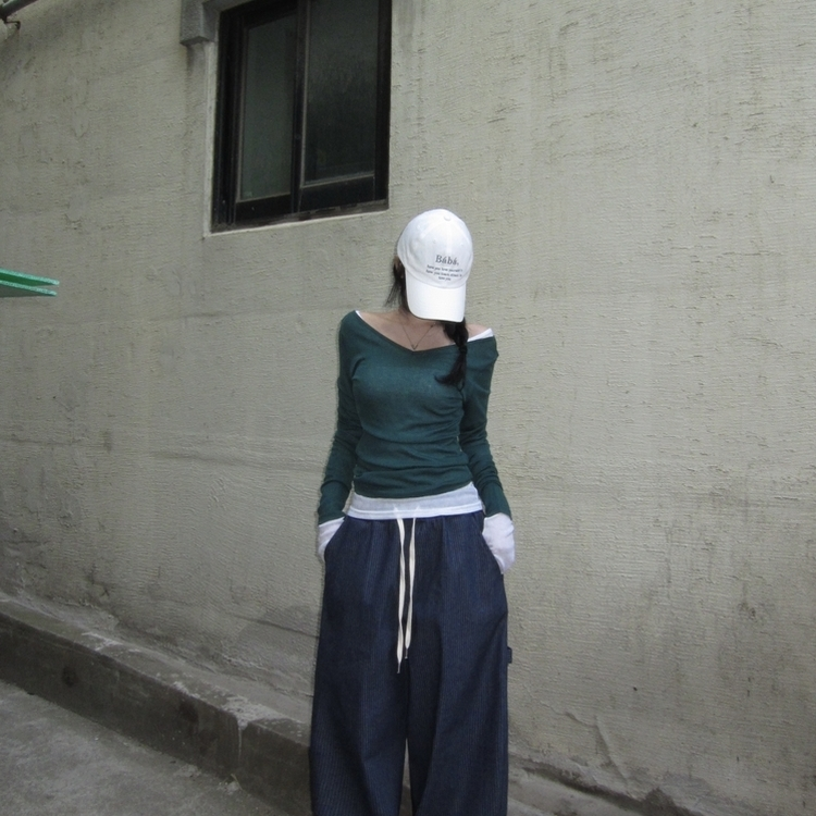 シースルーレイヤードTシャツ(10color) DEEP GREEN
