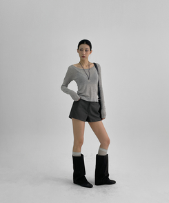 ショートパンツ スプリングショートパンツ CHARCOAL