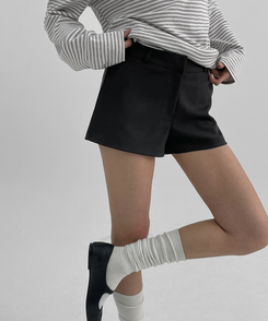 ショートパンツ スプリングショートパンツ BLACK