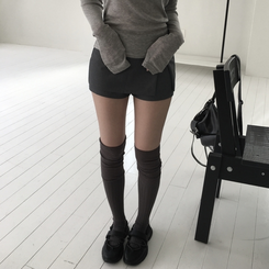 ミニスカート ローサイドスカートパンツ GREY