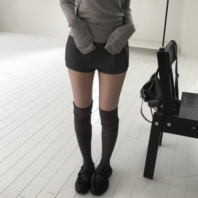ローサイドスカートパンツ GREY