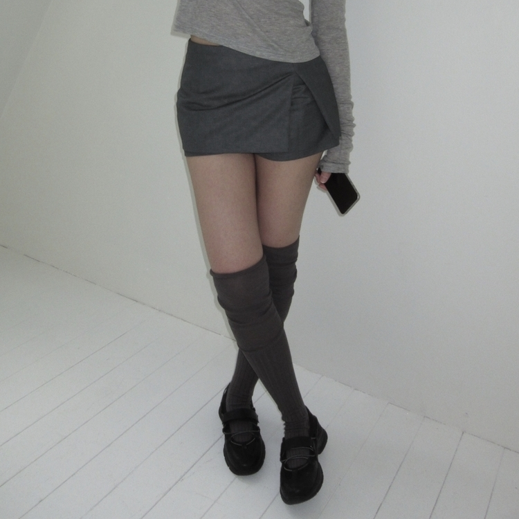 ローサイドスカートパンツ GREY