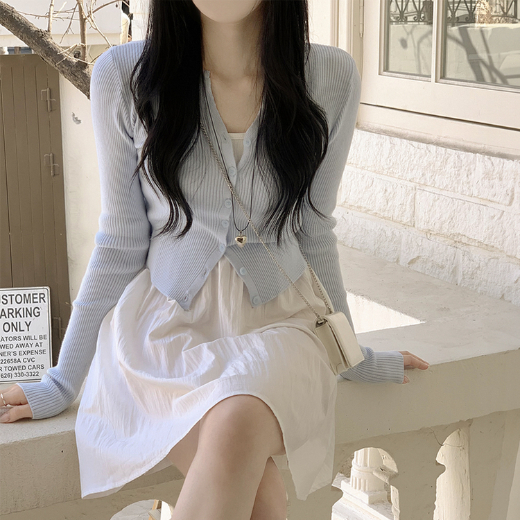 SGD26713 スリムクロップニットカーディガン(7color) カーディガン 