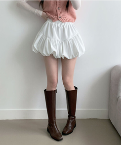 ティアードAラインバルーンスカート IVORY