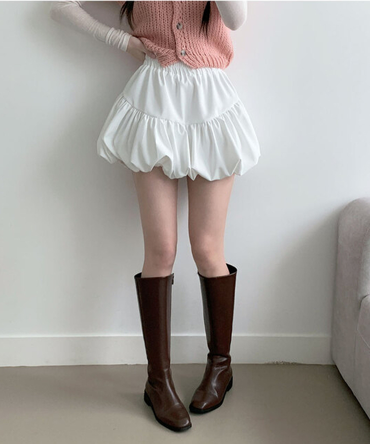 ティアードAラインバルーンスカート IVORY