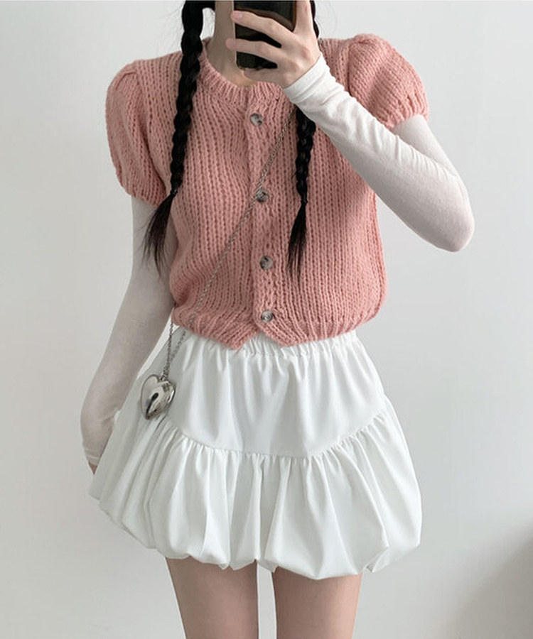 ティアードAラインバルーンスカート IVORY