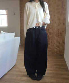 コーゼルワイドデニムパンツ DENIM