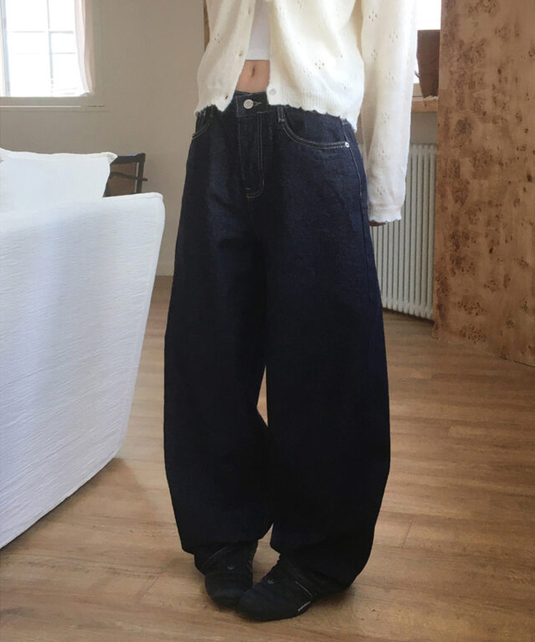 コーゼルワイドデニムパンツ DENIM