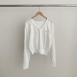 ペンダントクロップカーディガン(6color)