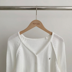 ペンダントクロップカーディガン(6color)