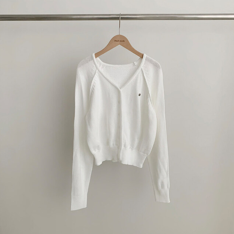 ペンダントクロップカーディガン(6color)