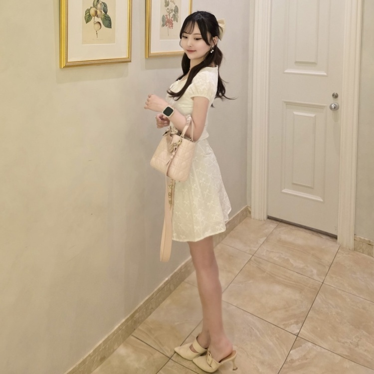 레이스미니원피스 화이트