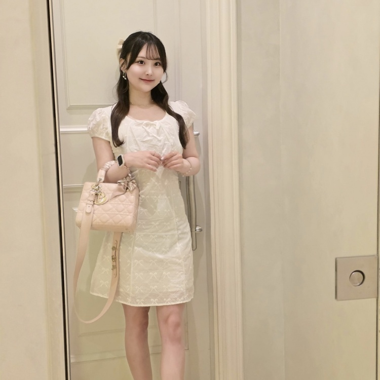 레이스미니원피스 화이트