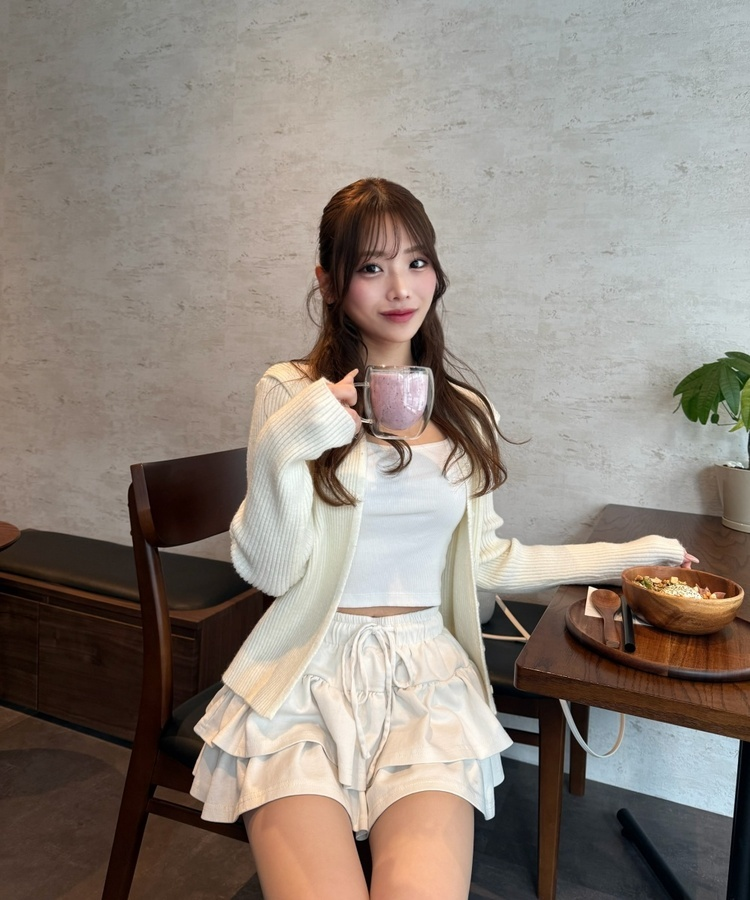 スリムフィットカーディガン IVORY