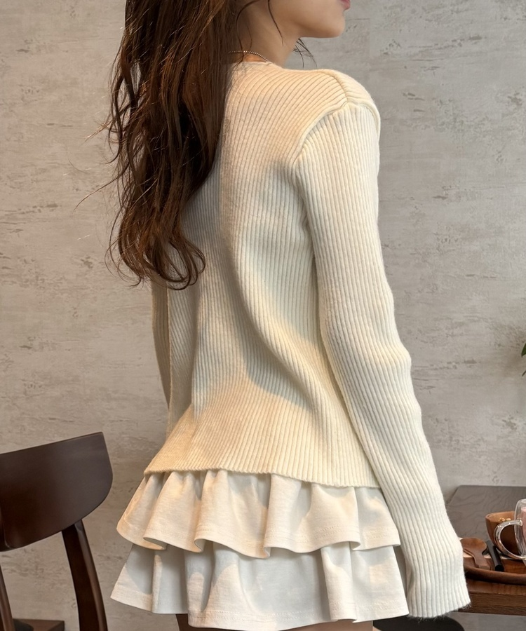 スリムフィットカーディガン IVORY