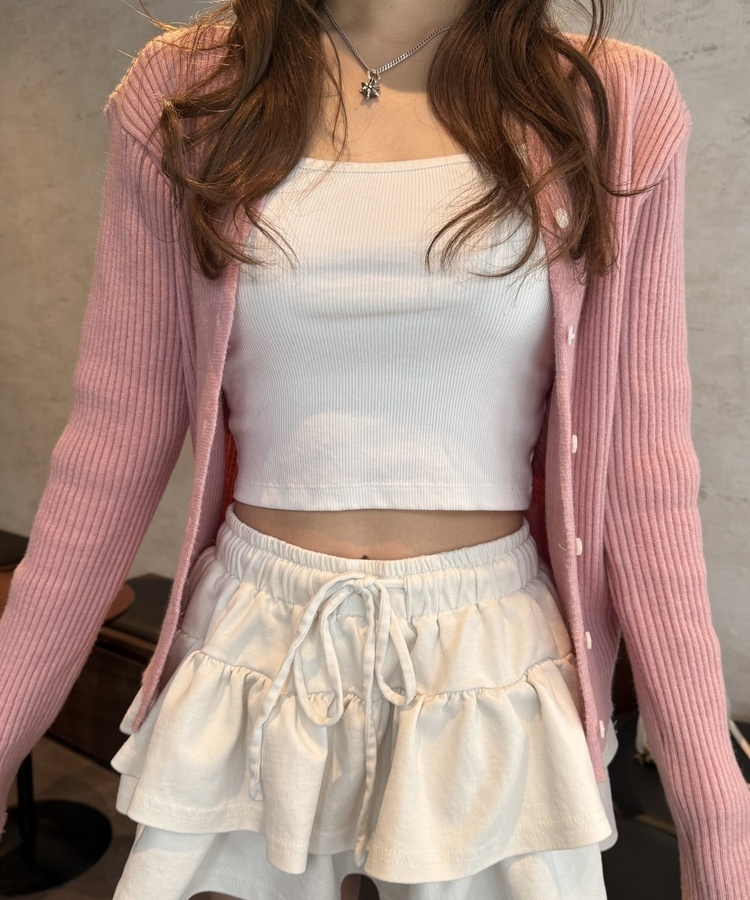 スリムフィットカーディガン PINK