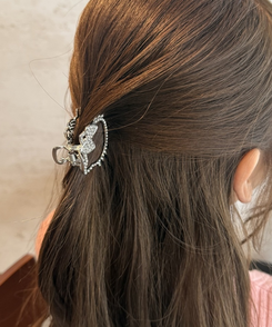 ネコヘアクリップ SILVER